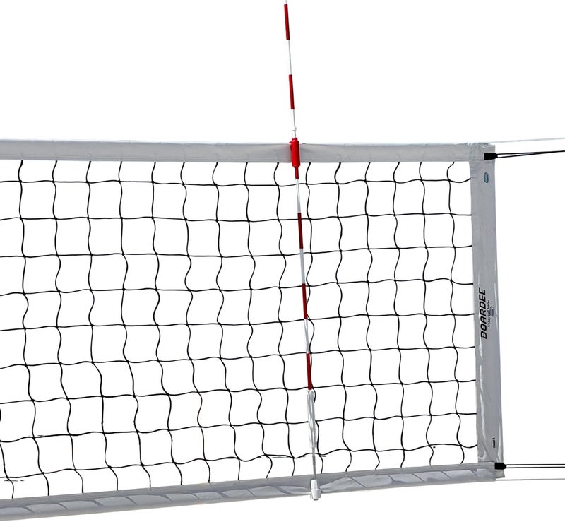 BOARDEE Volleyball Net – Heavy-Duty Outdoor Replacement Net for Beach and Indoor Volleyball or Backyard Courts – Durable and Weather-Resistant Design 10m x 1m (White) - Image 1